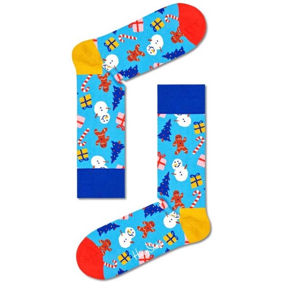 Happy Socks Colorful Holiday Crew Socks – Festive Winter Socks for Men & Women - Picture 2 of 3